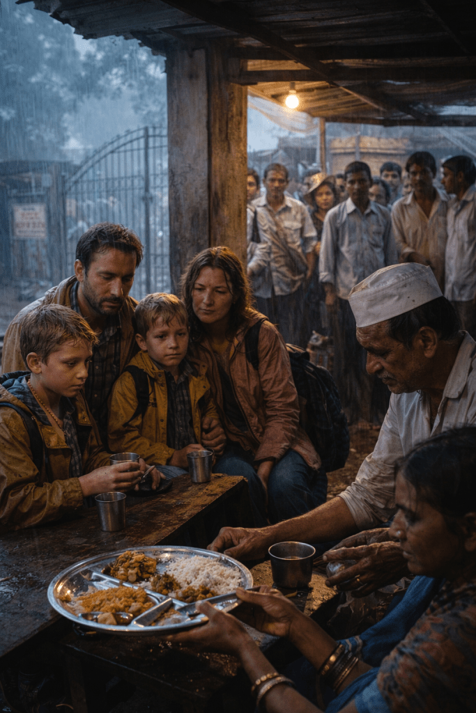 AI Generated: Our first meal in India
